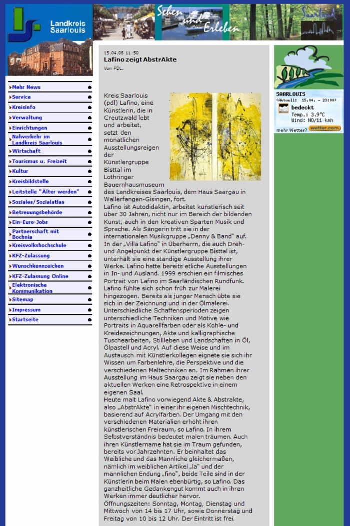 Lafino zeigt AbstrAkte - Haus Saargau 20. April 2008web